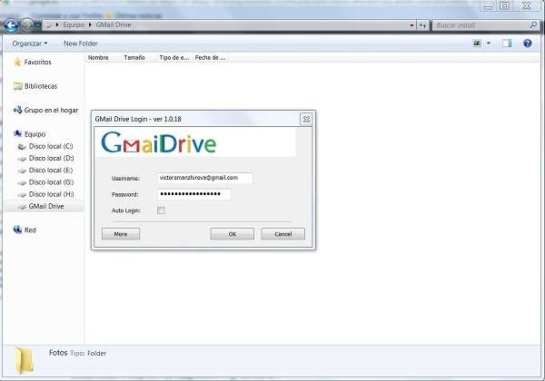 Gmail Drive, extensión para convertir a Gmail en disco duro Gmail Drive, extensión para convertir a Gmail en disco duro