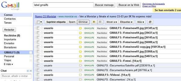 Gmail Drive, extensión para convertir a Gmail en disco duro Gmail Drive, extensión para convertir a Gmail en disco duro