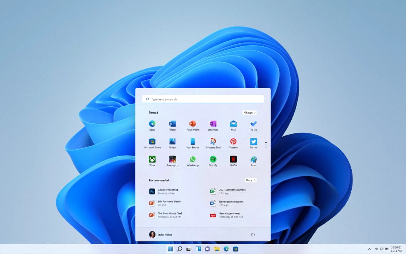 Windows 11 interfaz Windows 11 interfaz