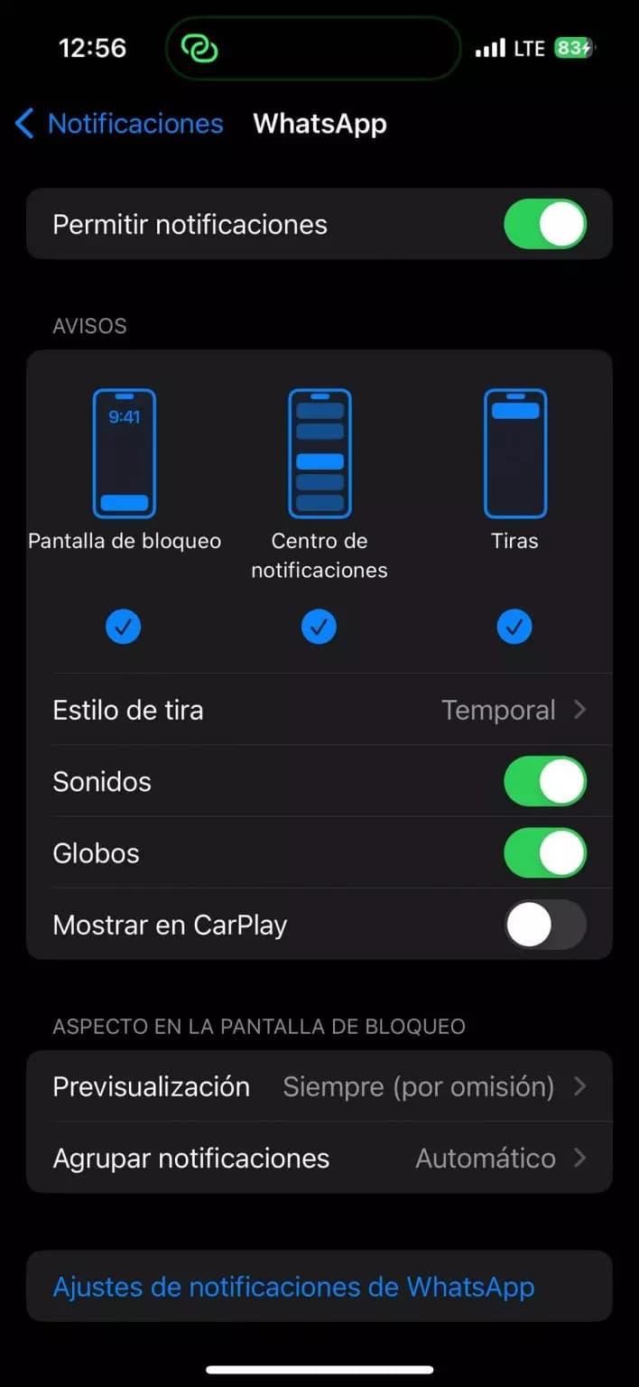 iOS notificaciones WhatsApp 708x1536