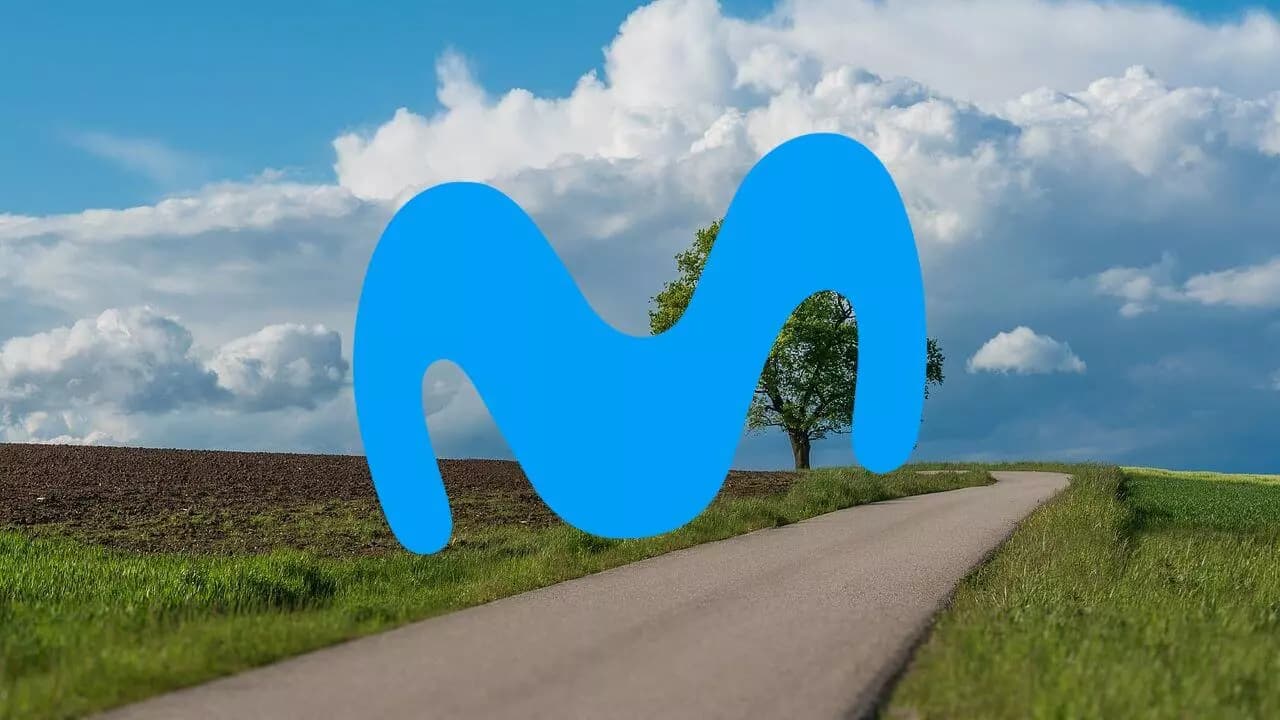 Camino zona rural logo Movistar Camino zona rural logo Movistar