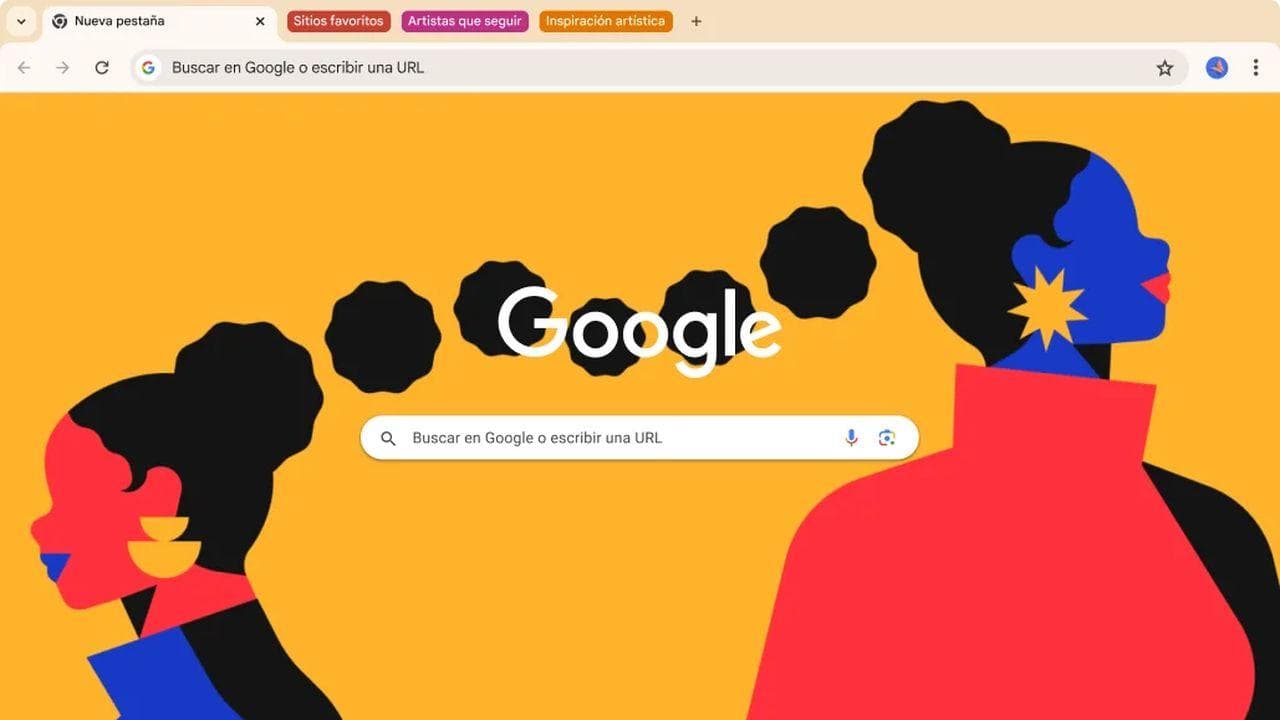 Interfaz musical Google Chrome Interfaz musical Google Chrome