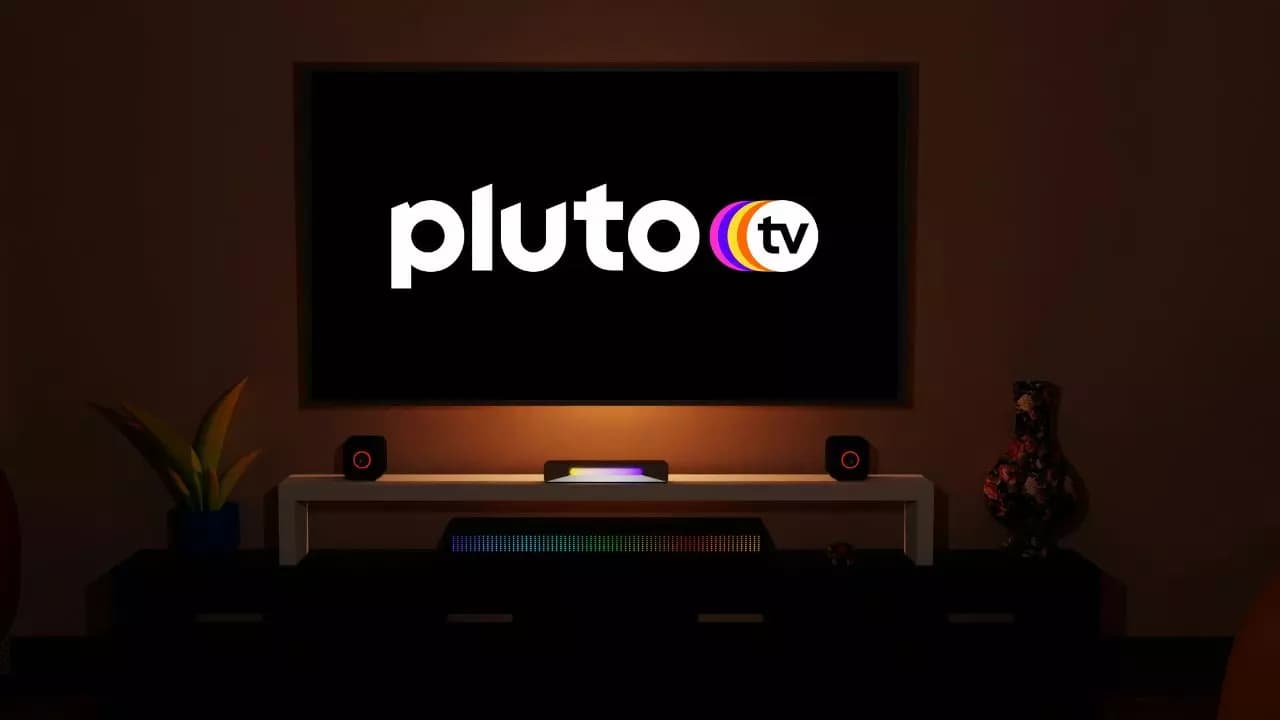 Smart TV pantalla logo Pluto TV Smart TV pantalla logo Pluto TV