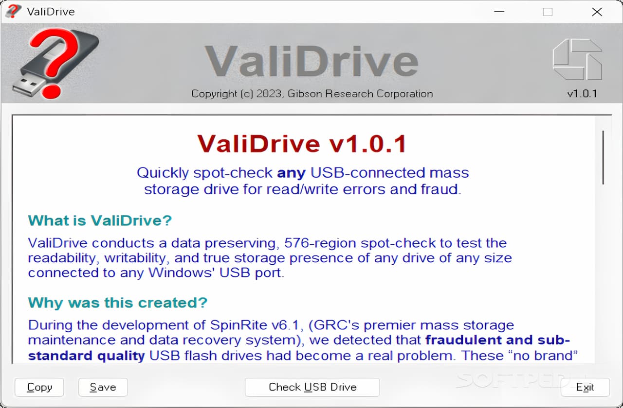 ValiDrive pantalla principal ValiDrive pantalla principal