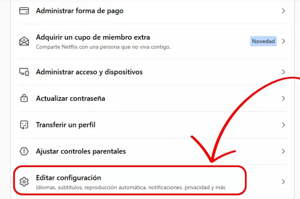 netflix editar configuracion netflix editar configuracion