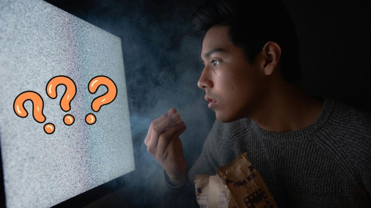 Chico palomitas tele interrogantes Chico palomitas tele interrogantes