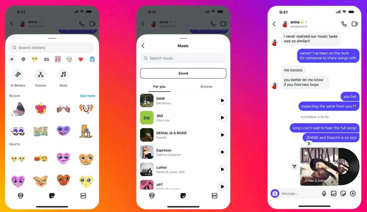 Enviar musica mensajes Instagram Enviar musica mensajes Instagram