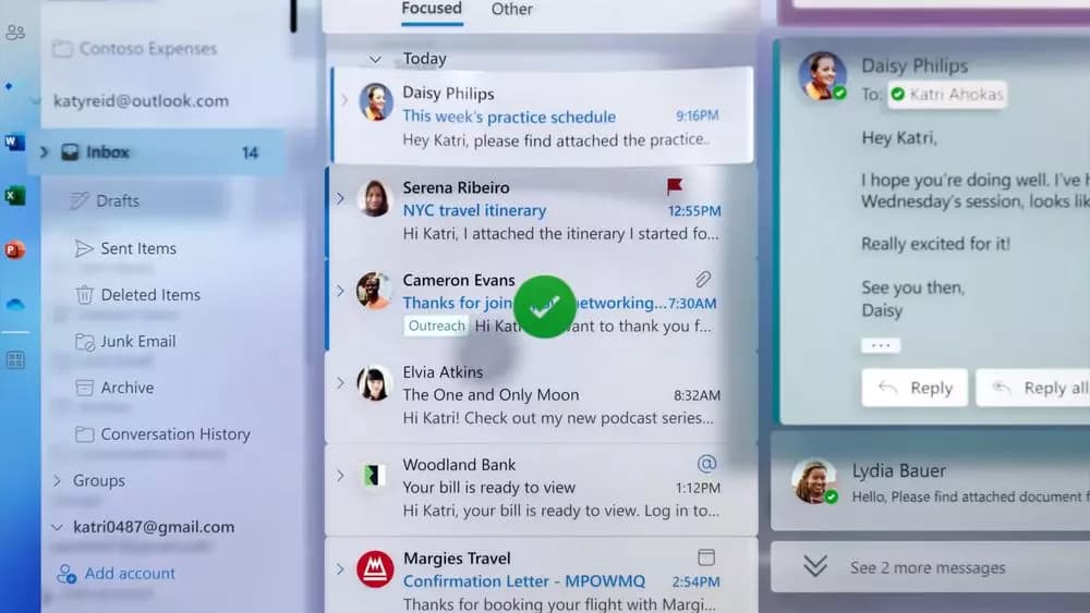 Mensajeria diseno nuevo Outlook Mensajeria diseno nuevo Outlook