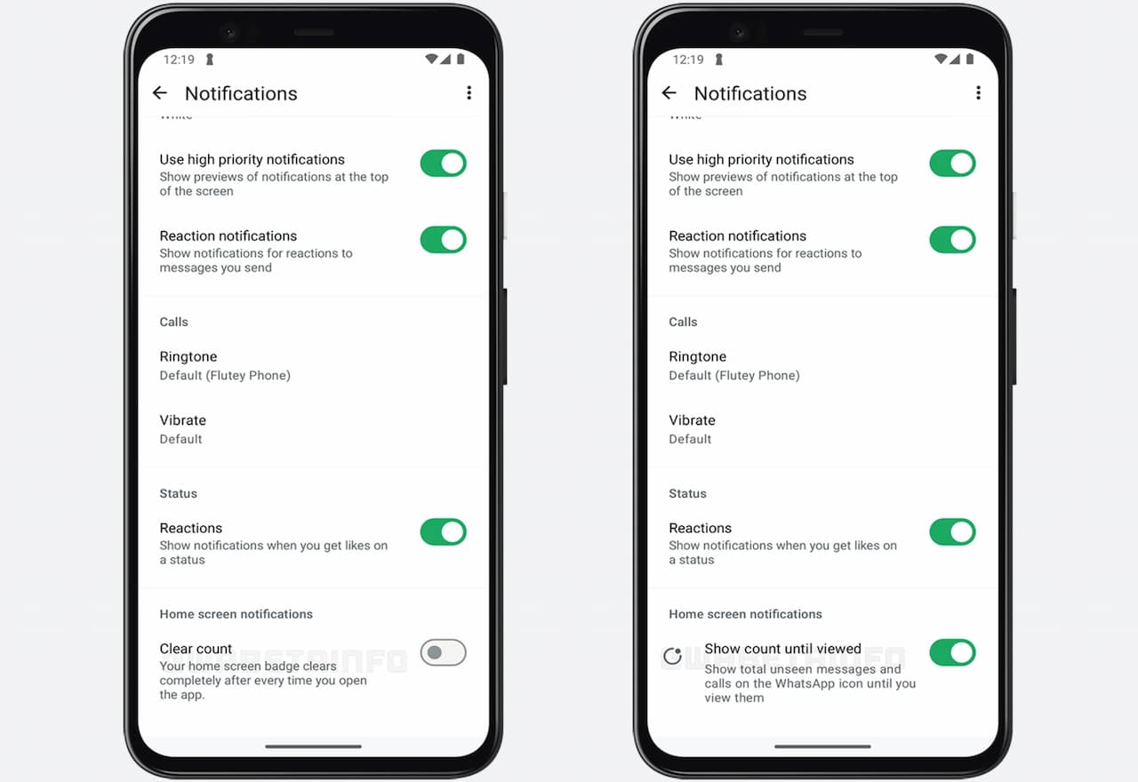 WA HOME SCREEN CHAT NOTIFICATION WA HOME SCREEN CHAT NOTIFICATION