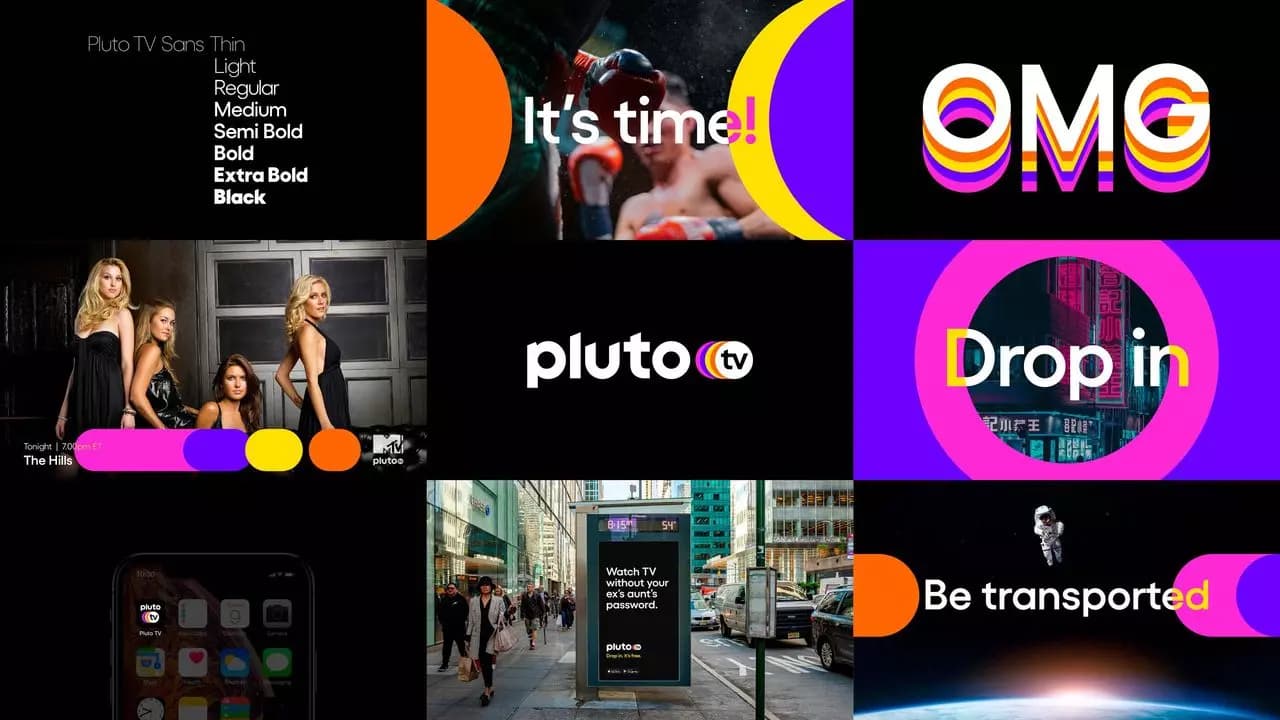Collage contenidos Pluto TV Collage contenidos Pluto TV