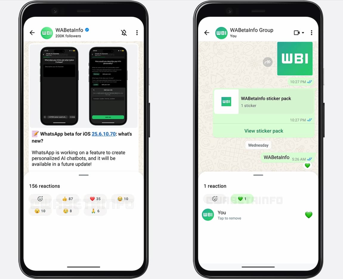 WA NEW EMOJI REACTIONS IMPROVED WA NEW EMOJI REACTIONS IMPROVED