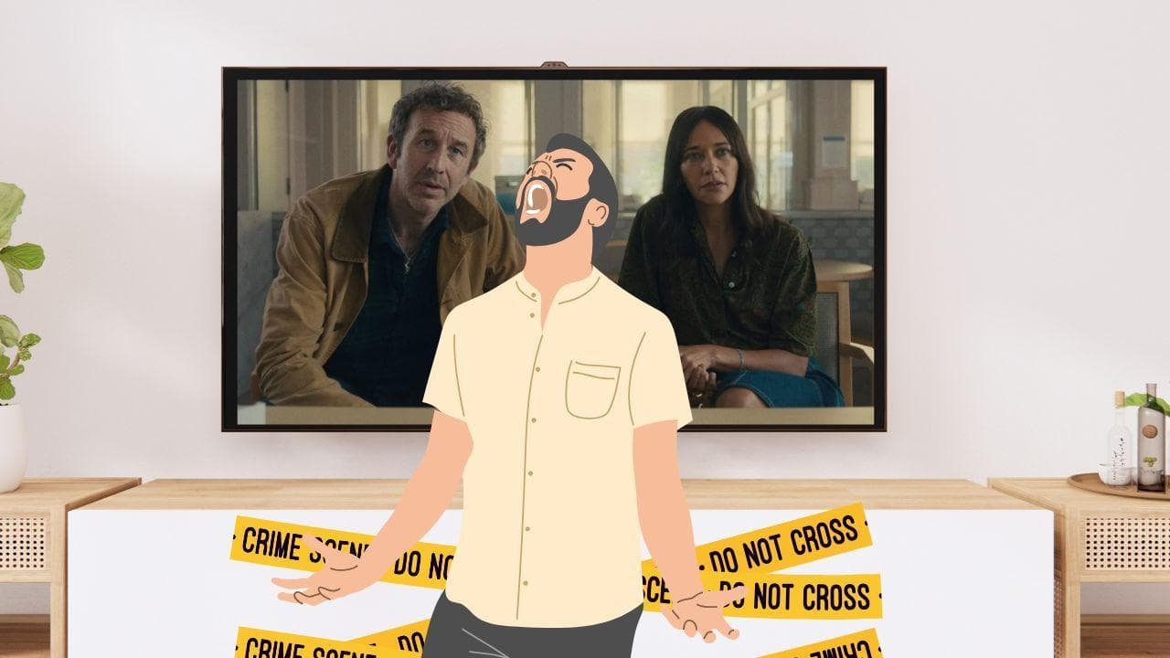 Black Mirror TV hombre gritando casa Black Mirror TV hombre gritando casa