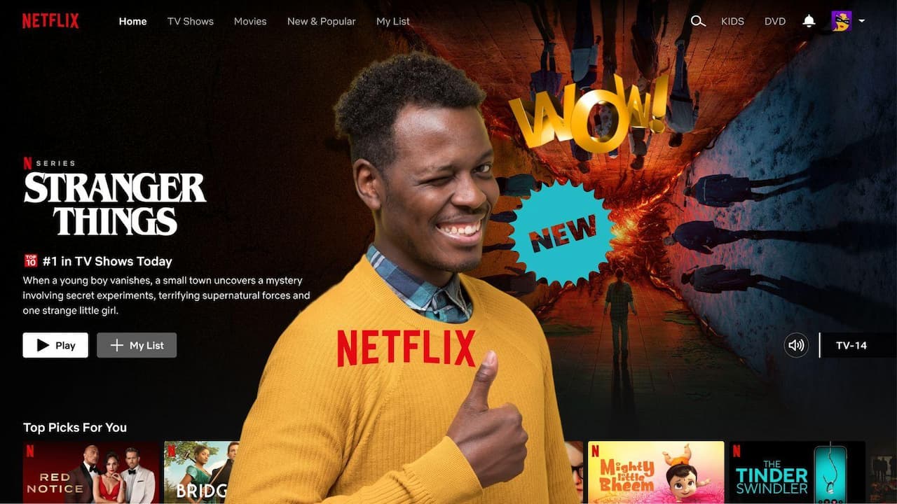 Chico pulgar arriba novedad interfaz Netflix Chico pulgar arriba novedad interfaz Netflix