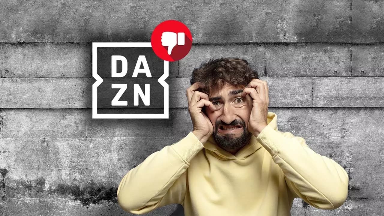 dazn logo hombre preocupado dazn logo hombre preocupado