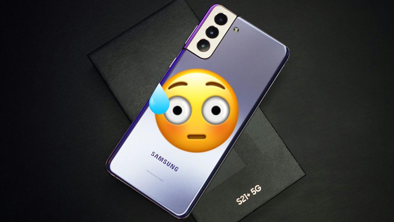 gota sudor movil samsung s21 gota sudor movil samsung s21