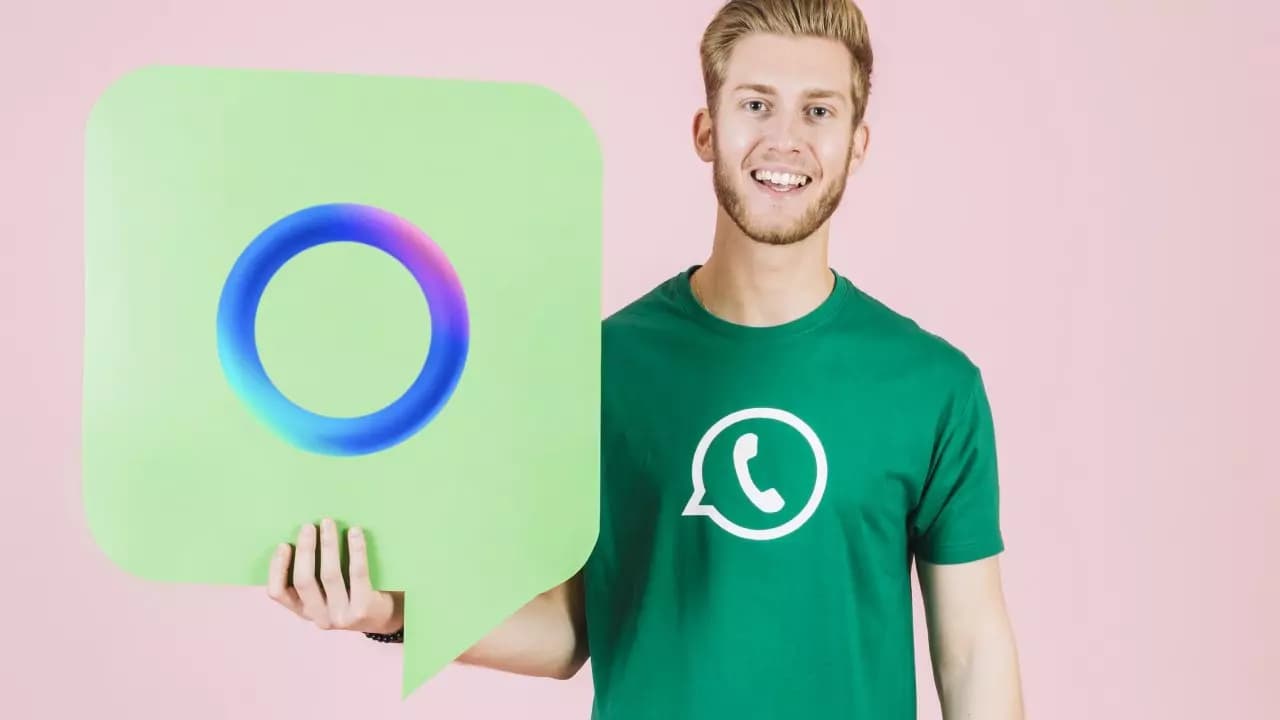 portrait smiling young man holding empty green speech bubble portrait smiling young man holding empty green speech bubble