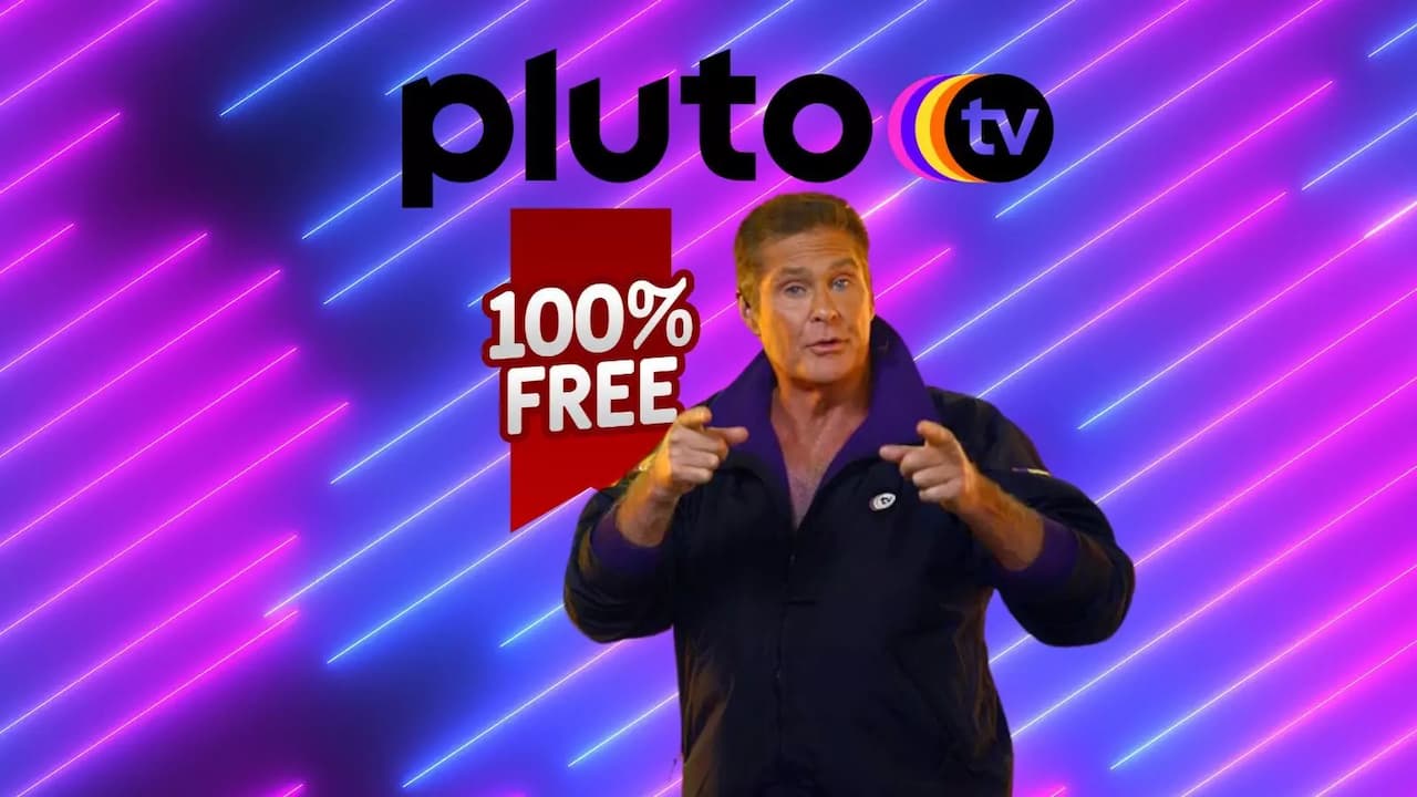 El Hoff Pluto TV logo luces neon free El Hoff Pluto TV logo luces neon free