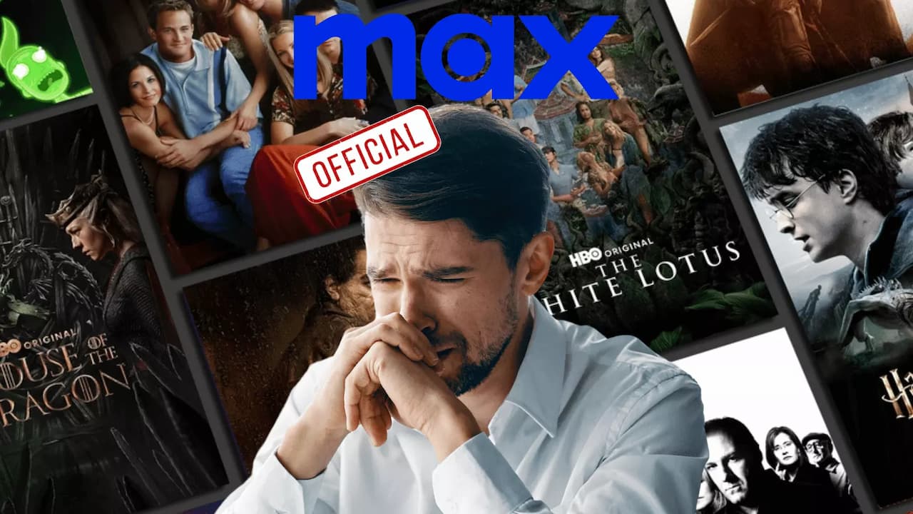 Max hombre deprimido llorando cambio servicio streaming Max hombre deprimido llorando cambio servicio streaming