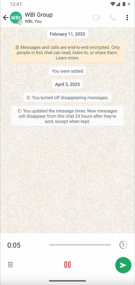 WA VOICE MESSAGE LOCK FEATURE AN WA VOICE MESSAGE LOCK FEATURE AN