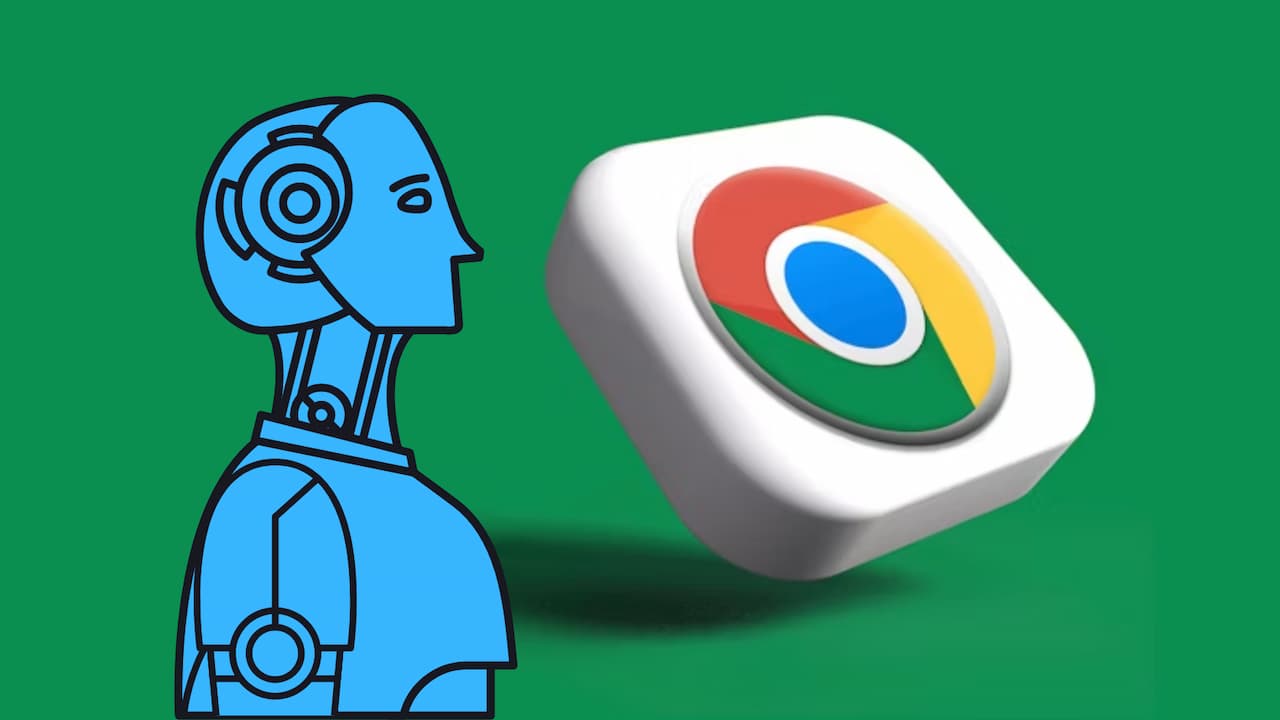 Dibujo-robot-mirando-simbolo-Google-Chrome Dibujo-robot-mirando-simbolo-Google-Chrome