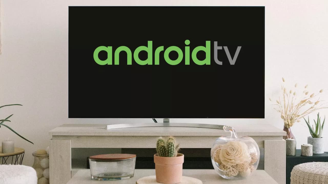 Television-con-logo-de-Android-TV Television-con-logo-de-Android-TV