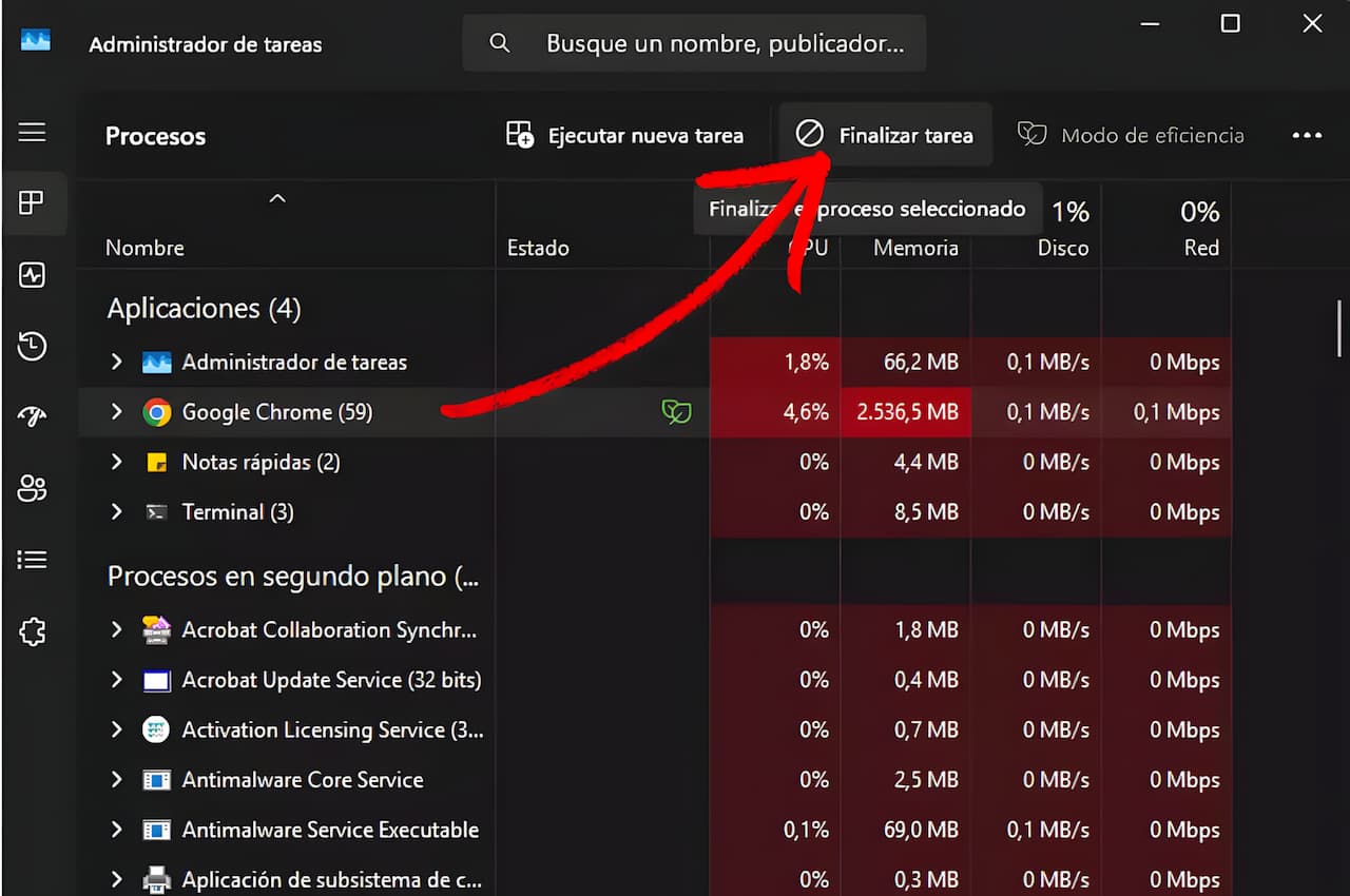 captura-de-pantalla-administrador-de-tarea-con-una-flecha-senalando-finalizar-tarea captura-de-pantalla-administrador-de-tarea-con-una-flecha-senalando-finalizar-tarea