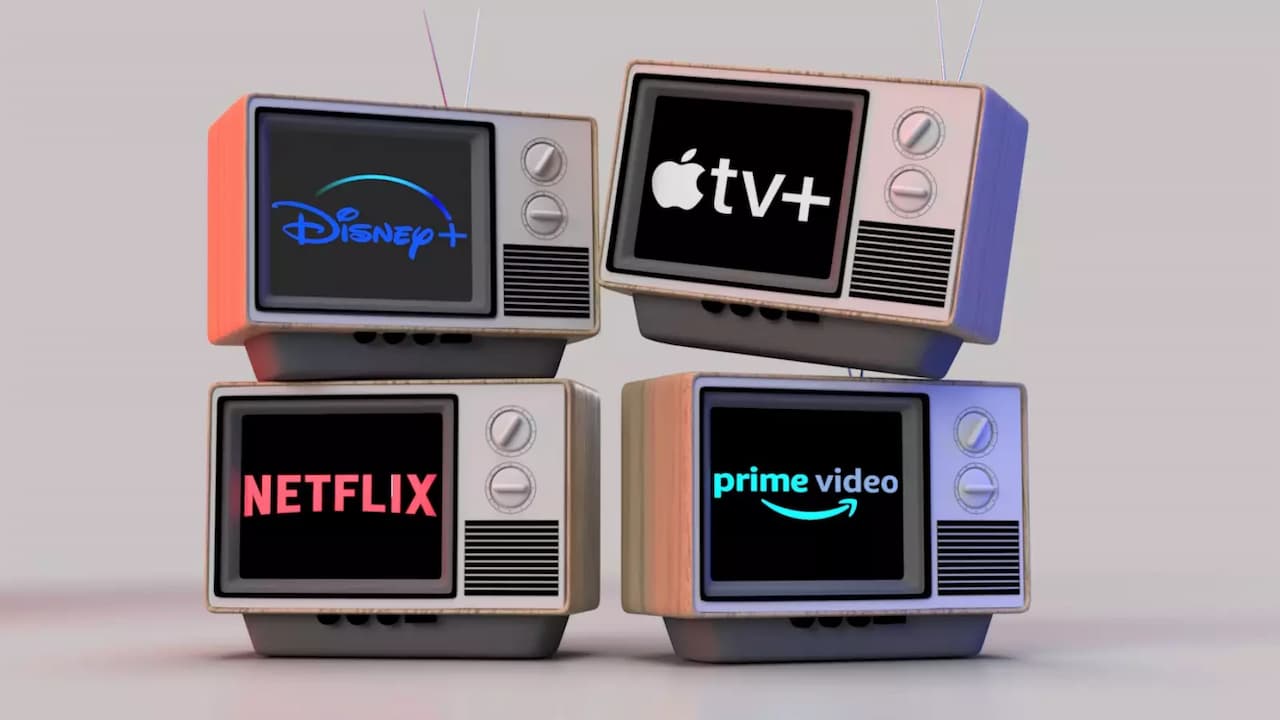 pantallas-de-television-con-logo-de-Disney-Apple-TV-Netflix-y-Prime-Video pantallas-de-television-con-logo-de-Disney-Apple-TV-Netflix-y-Prime-Video