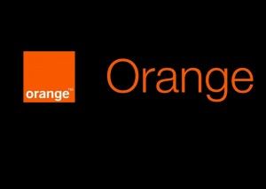 orange logo negro